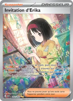 Carte Pokémon Invitation d'Erika