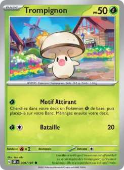 Photo carte Pokemon Trompignon Flammes Obsidiennes 9/197