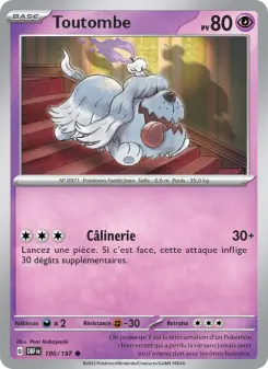 Carte Pokémon Toutombe