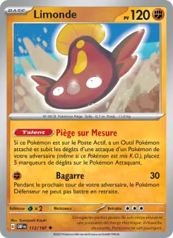 Photo carte Pokemon Limonde Flammes Obsidiennes 112/197