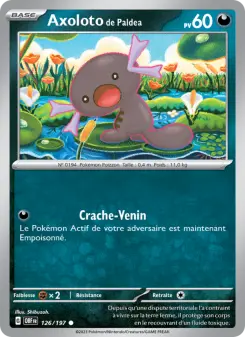 Carte Pokémon Axoloto de Paldea