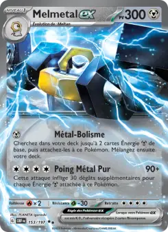 Photo carte Pokemon Melmetal-ex Flammes Obsidiennes 153/197