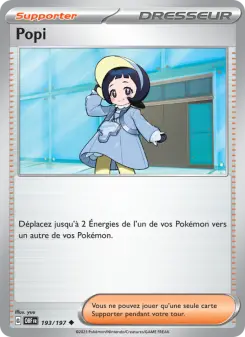 Photo carte Pokemon Popi Flammes Obsidiennes 193/197
