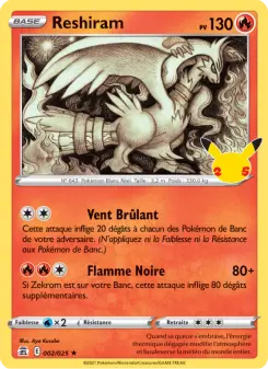 Carte Pokémon Reshiram