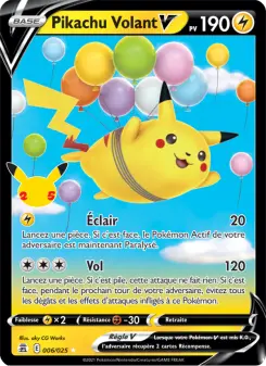 Carte Pokémon Pikachu Volant V