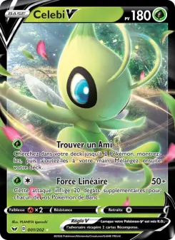 Photo carte Pokemon Celebi V Épée et Bouclier 1/202