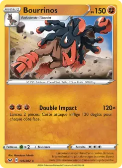 Carte Pokémon Bourrinos