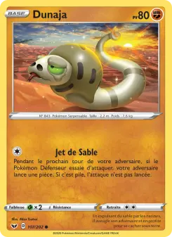 Photo carte Pokemon Dunaja Épée et Bouclier 107/202