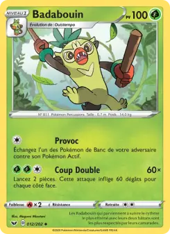 Carte Pokémon Badabouin