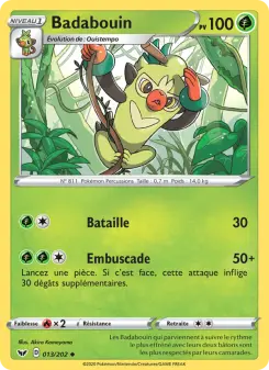 Carte Pokémon Badabouin