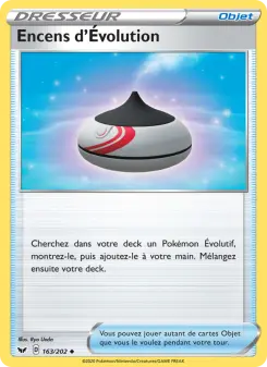 Photo carte Pokemon Encens d'Évolution Épée et Bouclier 163/202