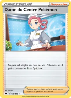 Carte Pokémon Dame du Centre Pokémon