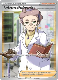 Carte Pokémon Recherches Professorales (Professeure Magnolia)