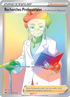Carte Pokémon Recherches Professorales (Professeure Magnolia)