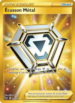 Carte Pokémon Écusson Métal