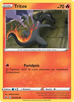 Photo carte Pokemon Tritox Épée et Bouclier 27/202