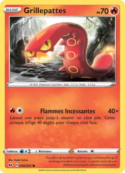 Carte Pokémon Grillepattes
