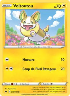 Carte Pokémon Voltoutou