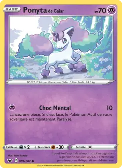 Carte Pokémon Ponyta de Galar