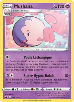 Photo carte Pokemon Mushana Épée et Bouclier 88/202