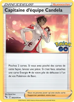 Carte Pokémon Capitaine d'équipe Candela