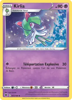 Photo carte Pokemon Kirlia Astres Radieux 61/189