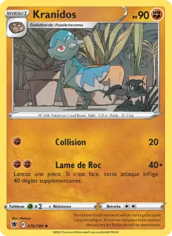 Carte Pokémon Kranidos