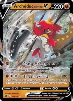 Carte Pokémon Archéduc de Hisui V