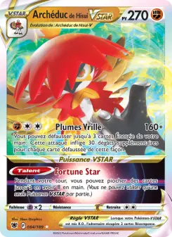Carte Pokémon Archéduc de Hisui VSTAR