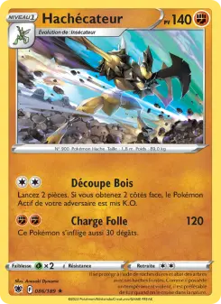 Photo carte Pokemon Hachécateur Astres Radieux 86/189