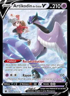 Carte Pokémon Artikodin de Galar V