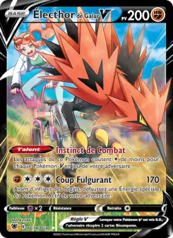 Carte Pokémon Électhor de Galar V