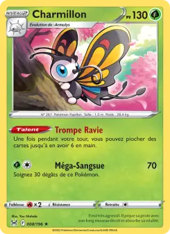 Photo carte Pokemon Charmillon Origine Perdue 8/196