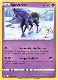 Photo carte Pokemon Spectreval Origine Perdue 81/196
