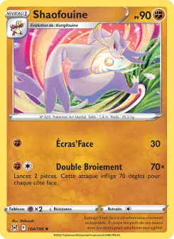 Carte Pokémon Shaofouine