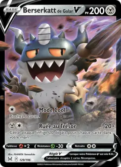 Carte Pokémon Berserkatt de Galar V