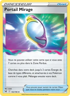 Photo carte Pokemon Portail Mirage Origine Perdue 163/196