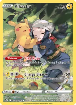 Photo carte Pokemon Pikachu Origine Perdue TG05/196