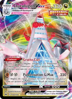 Carte Pokémon Duralugon VMAX
