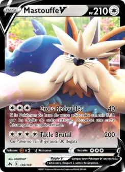 Carte Pokémon Mastouffe V