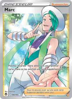 Photo carte Pokemon Marc Tempête Argentée 194/195