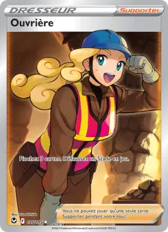 Photo carte Pokemon Ouvrière Tempête Argentée 195/195