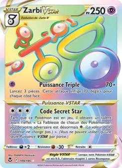 Carte Pokémon Zarbi V