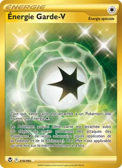Photo carte Pokemon Énergie Garde V Tempête Argentée 215/195