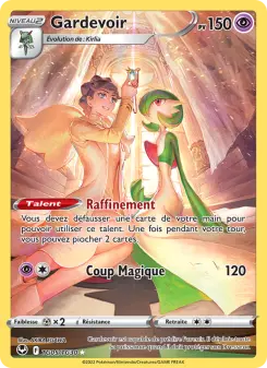 Photo carte Pokemon Gardevoir Tempête Argentée TG05/195