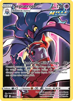 Photo carte Pokemon Sepiatroce Tempête Argentée TG06/195