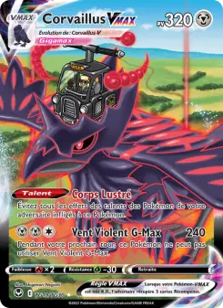 Carte Pokémon Corvaillus VMAX