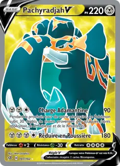 Photo carte Pokemon Pachyradjah V Clash des Rebelles 187/192