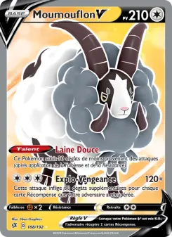 Carte Pokémon Moumouflon V