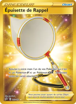 Photo carte Pokemon Épuisette de Rappel Clash des Rebelles 207/192